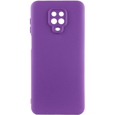 Чехол-силикон Getman Liquid Silk Full Camera Xiaomi Redmi Note 9 Pro / Note 9s фиолетовый