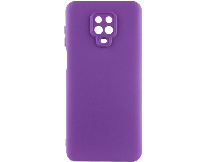 Чехол-силикон Getman Liquid Silk Full Camera Xiaomi Redmi Note 9 Pro / Note 9s фиолетовый