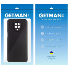 Чохол-силікон Getman Liquid Silk Full Camera Xiaomi Redmi Note 9 Pro / Note 9s чорний