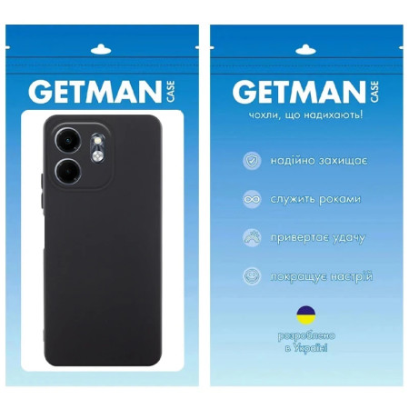 Чехол-силикон GETMAN Liquid Silk Full Camera для Infinix Smart 9 4G / Hot 50i- Черный