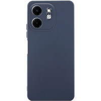 Чехол-силикон GETMAN Liquid Silk Full Camera для Infinix Smart 9 4G / Hot 50i темно-синий