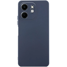 Чехол-силикон GETMAN Liquid Silk Full Camera для Infinix Smart 9 4G / Hot 50i темно-синий