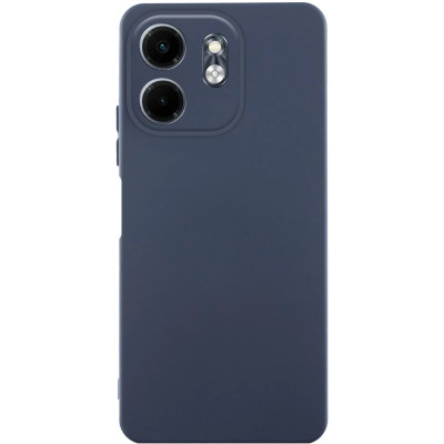 Чохол-силікон GETMAN Liquid Silk Full Camera для Infinix Smart 9 4G / Hot 50i Темно-синій