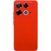 Чехол-силикон GETMAN Liquid Silk Full Camera для Infinix Note 40 Pro 4G красный