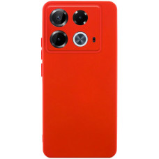 Чехол-силикон GETMAN Liquid Silk Full Camera для Infinix Note 40 Pro 4G красный