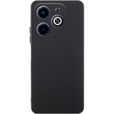 Чехол-силикон GETMAN Liquid Silk Full Camera для Infinix Hot 40i Черный