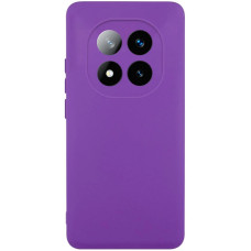 Чехол-силикон Getman Liquid Silk Full Camera Xiaomi Redmi Note 14 Pro 4G, фиолетовый