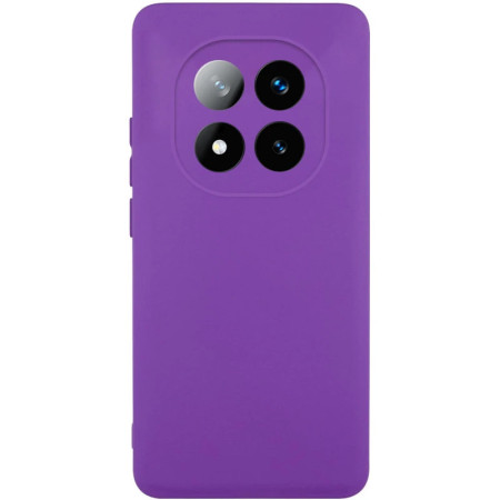 Чехол-силикон Getman Liquid Silk Full Camera Xiaomi Redmi Note 14 Pro 4G, фиолетовый