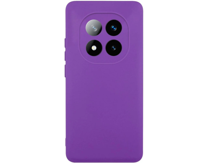 Чехол-силикон Getman Liquid Silk Full Camera Xiaomi Redmi Note 14 Pro 4G, фиолетовый