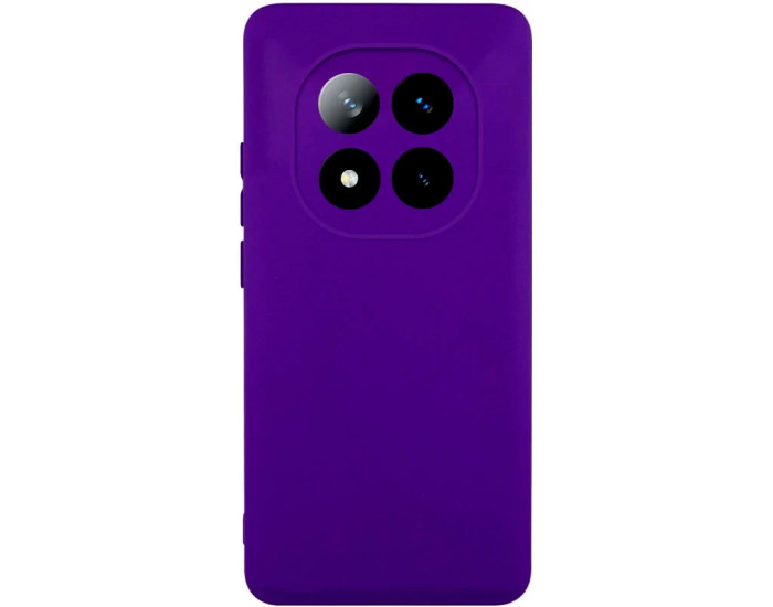 Чехол-силикон Getman Liquid Silk Full Camera Xiaomi Redmi Note 14 Pro 4G, ультра-фиолетовый