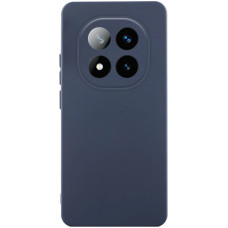Чехол-силикон Getman Liquid Silk Full Camera Xiaomi Redmi Note 14 Pro 4G, темно-синий