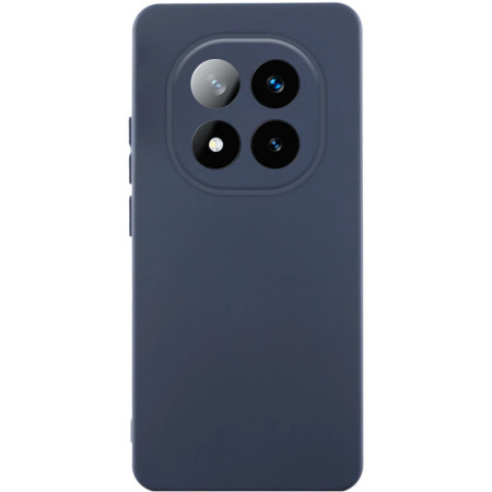 Чехол-силикон Getman Liquid Silk Full Camera Xiaomi Redmi Note 14 Pro 4G, темно-синий
