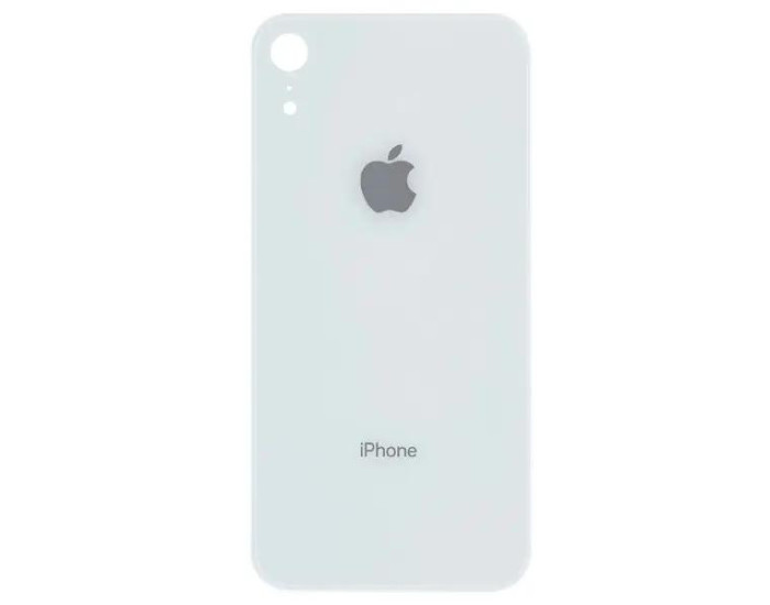 Задня панель корпуси для iPhone XR, Білий (Big Hole)