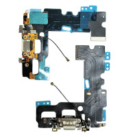 Шлейф для iPhone 7, конектора зарядки, з мікрофоном, білий, копія