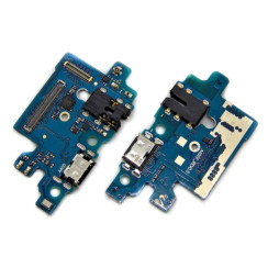 Шлейф для Samsung A405, A40, конектора зарядки, з мікрофоном, Copy