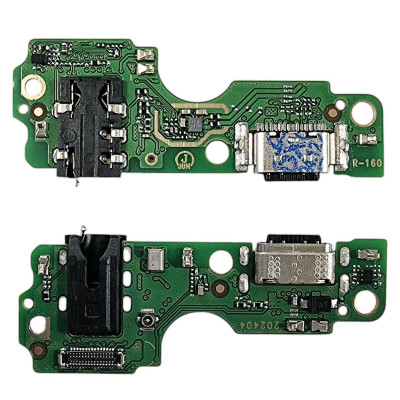 Шлейф для Infinix Hot 30 Play, конектора зарядки, мікрофона, з компонентами High Copy