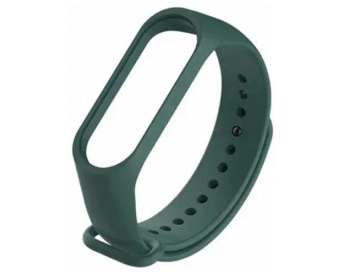 Ремешок для Xiaomi Mi Band 5/6/7 Silicone Dark Green