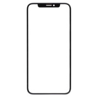 Скло фронтальне з OCA-пленкой iPhone XS Max, чорне, оригінал, Mitsubishi