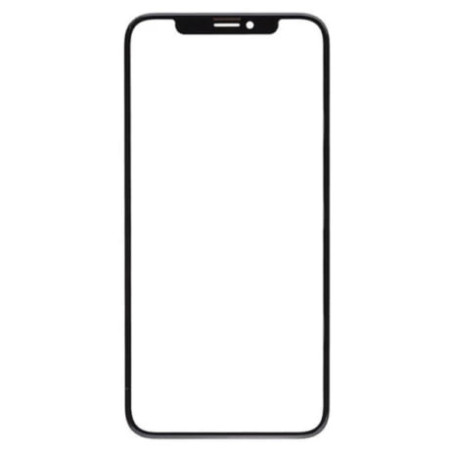 Скло фронтальне з OCA-пленкой iPhone XS Max, чорне, оригінал, Mitsubishi