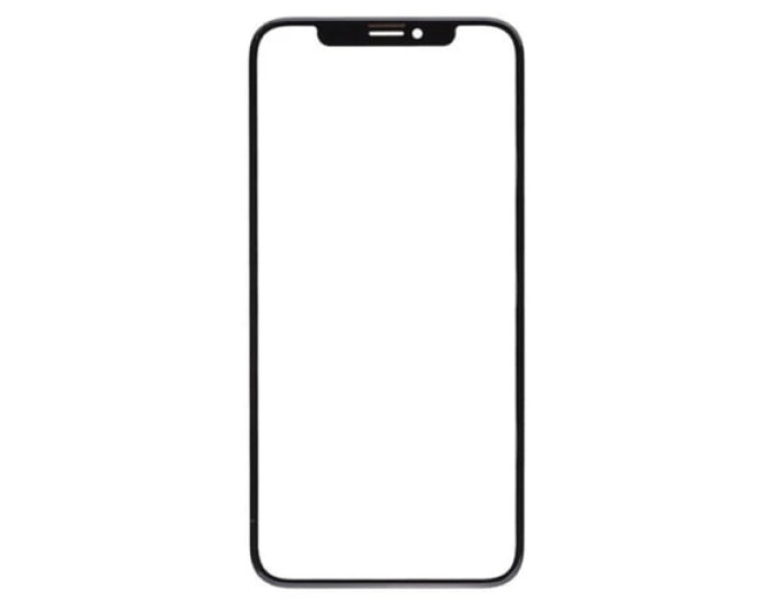 Скло фронтальне з OCA-пленкой iPhone XS Max, чорне, оригінал Mitsubishi