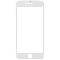 Скло фронтальне c OCA-пленкой iPhone 8 Plus, біле, з рамкою, оригінал, Mitsubishi