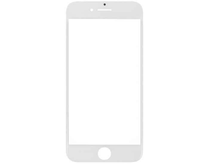 Стекло фронтальное c OCA-пленкой iPhone 8 Plus, белое с рамкой, оригинал Mitsubishi
