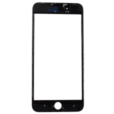 Скло фронтальне c OCA-пленкой iPhone 8 Plus, чорне з рамкою, оригінал Mitsubishi