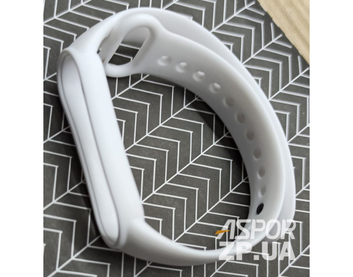Ремешок для Xiaomi Mi Band 5/6 Silicone White
