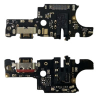 Шлейф для Motorola XT2343-1 Moto G54, конектора зарядки, мікрофона, з компонентами
