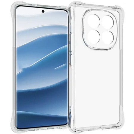 Чехол-силикон Getman Ease logo усиленные углы Redmi Note 14 Pro 4G, Прозрачный