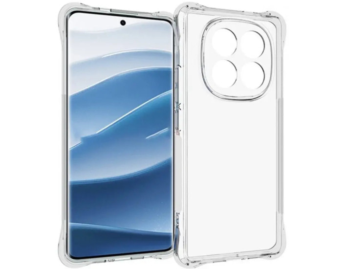 Чехол-силикон Getman Ease logo усиленные углы Redmi Note 14 Pro 4G, Прозрачный