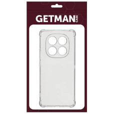 Чехол-силикон Getman Ease logo усиленные углы Redmi Note 14 Pro 4G, Прозрачный
