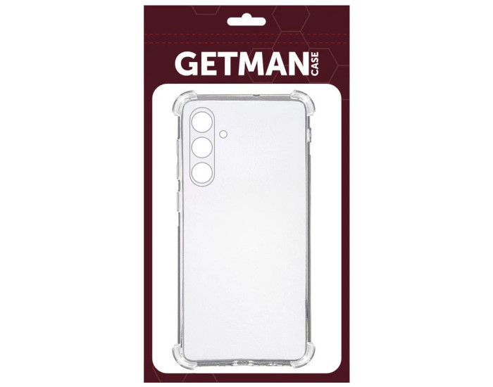 Чохол-силікон Getman посилені кути Samsung Galaxy A36 5G / A56 5G, Прозорий