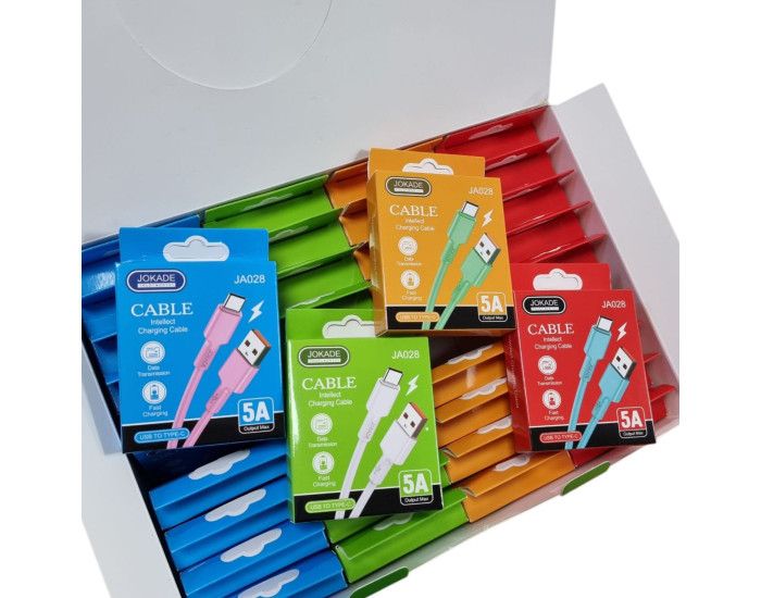 Кабель USB Jokade JA028 Type-C Silicone 5A Smart charging