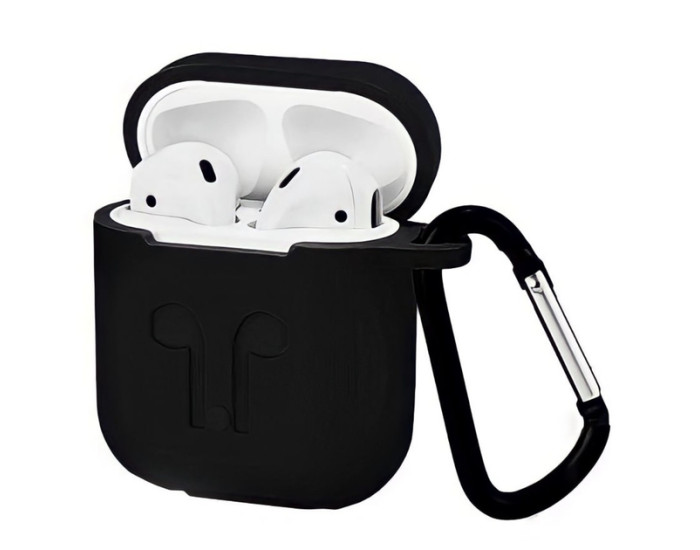 Чехол для AirPods Silicon Black