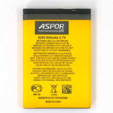 Акумулятор Aspor Lite Samsung AB-463446BU, C120, C130, C250, D520, D720, E380, E500, E870, X160, X200, 850 mAh