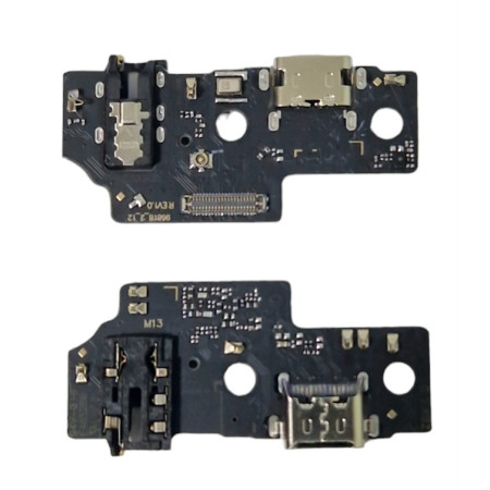 Шлейф для Samsung A05 A055, коннектора зарядки, конектора гарнитуры с микрофоном, High Copy (Класс B)