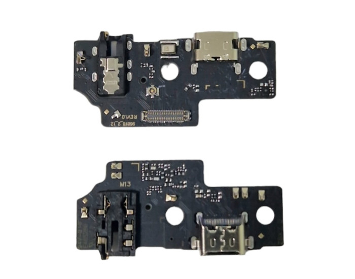 Шлейф для Samsung A05 A055, коннектора зарядки, конектора гарнитуры с микрофоном, High Copy