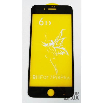 Захисне Скло 6D Premium iPhone 7 Plus/8 Plus (Чорне)