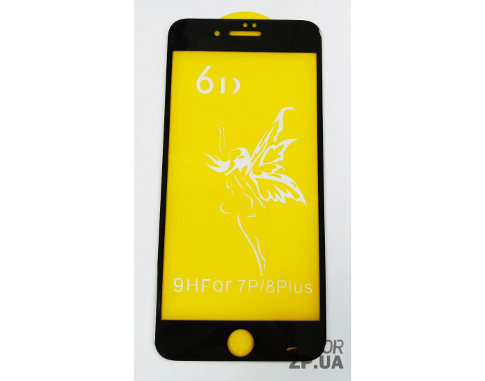 Защитное стекло 6D Premium iPhone 7 Plus /8 Plus (Черное)