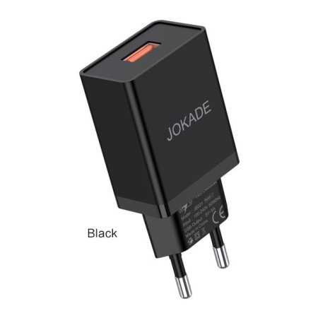 Сетевое зарядное устройство Jokade JB021 LEISA (5A / USB-A) черный