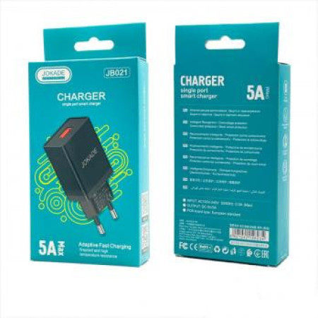 Сетевое зарядное устройство Jokade JB021 LEISA (5A / USB-A) черный