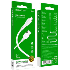 Кабель USB Borofone BX51 Triumph for Micro 2.4A/1m White