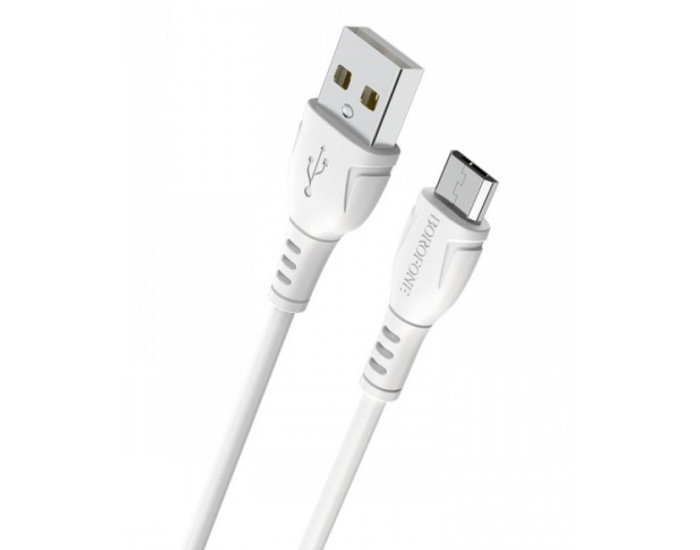 Кабель USB Borofone BX51 Triumph USB to Micro (2.4A/1m) White