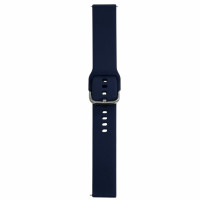 Ремешок для Samsung Watch Silicone 20mm (металлическая застежка) Темно-синий