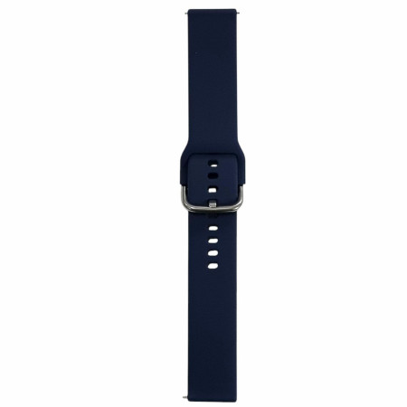 Ремешок для Samsung Watch Silicone 20mm (металлическая застежка) Темно-синий