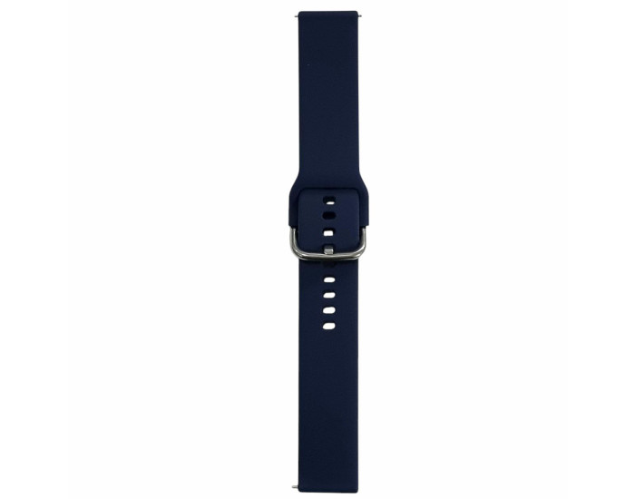 Ремінець для Samsung Watch Silicone 20mm (металева застібка) Темно-синій