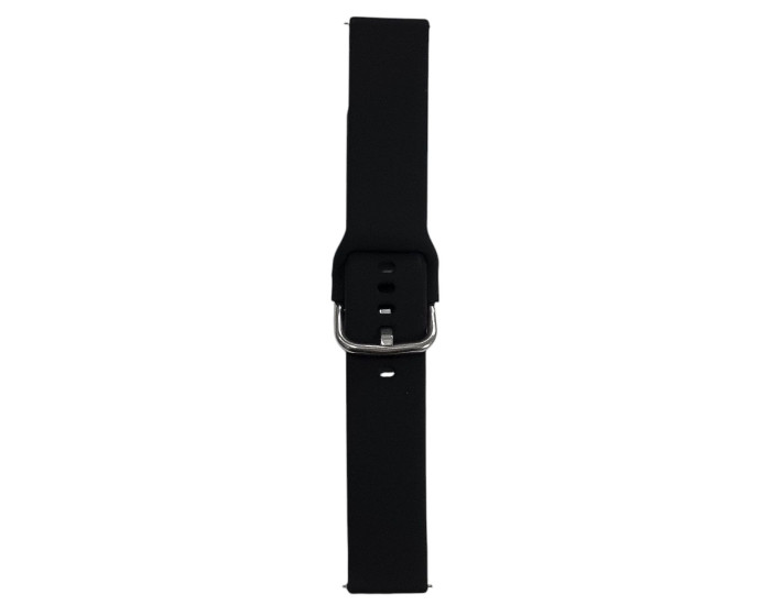 Ремінець для Samsung Watch Silicone 20mm (металева застібка) чорний