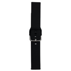 Ремешок для Samsung Watch Silicone  22mm (металлическая застежка) Черный