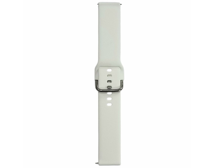 Ремешок для Smart Watch 20mm (металлическая застежка) белый